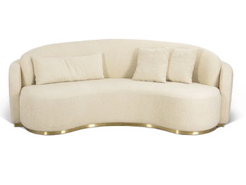 TAGARA - Curved 4 seater fabric sofa by JOSÉ LEITE DE CASTRO - view 2